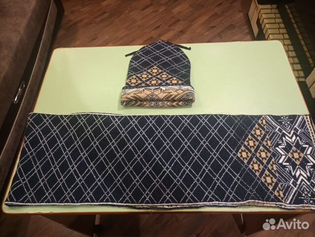 Шапка и шарф для мальчика 12-18 лет