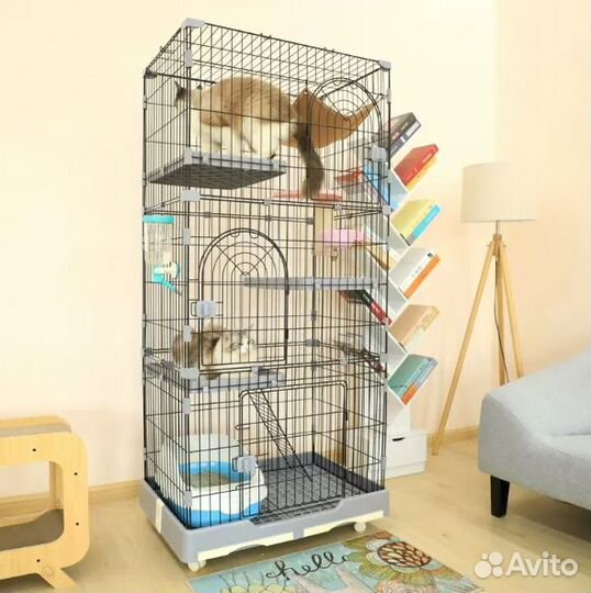 Клетка для кошек, шиншилл, дегу, кроликов, собак