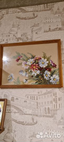 Картины ручная вышивка, пано