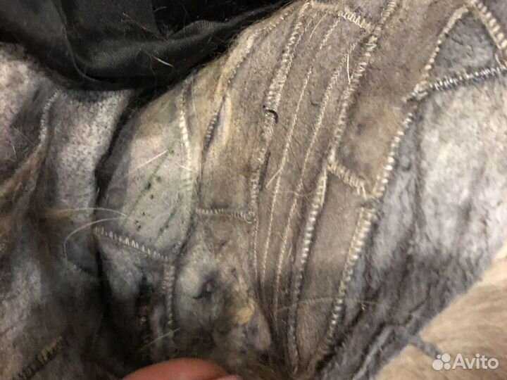 Мех чернобурка куски