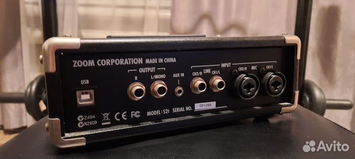 Аудио интерфейс Zoom S2t (цап/ацп)