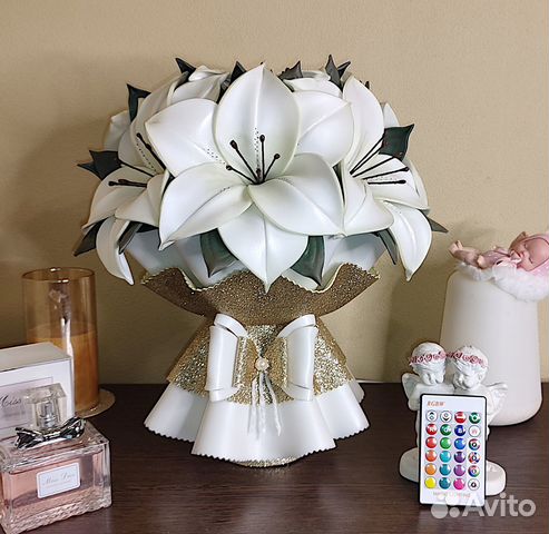 Светильники,Лилии,из изолона,ручная работа