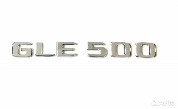Комплект: шильдик Mercedes GLE500 +AMG хром