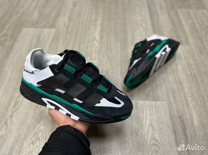 Кроссовки Adidas Niteball Black Green (36-45)