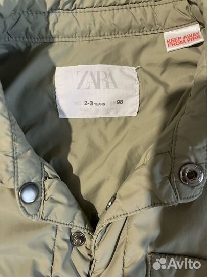 Куртка рубашка zara для мальчика