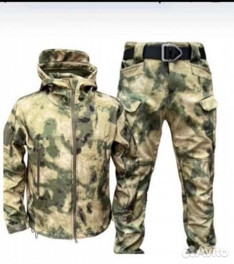 Тактический костюм softshell мох