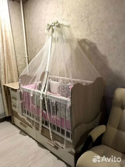 Детская кроватка трансформер