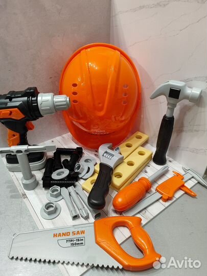 Детский набор строительных инструментов