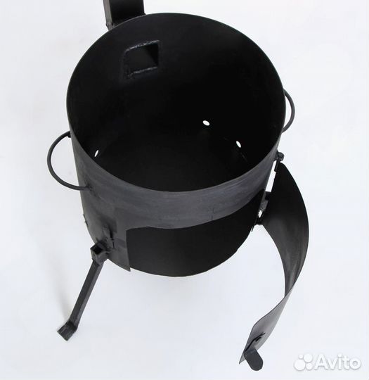 Очаг под казан 2 мм с трубой и дверцей