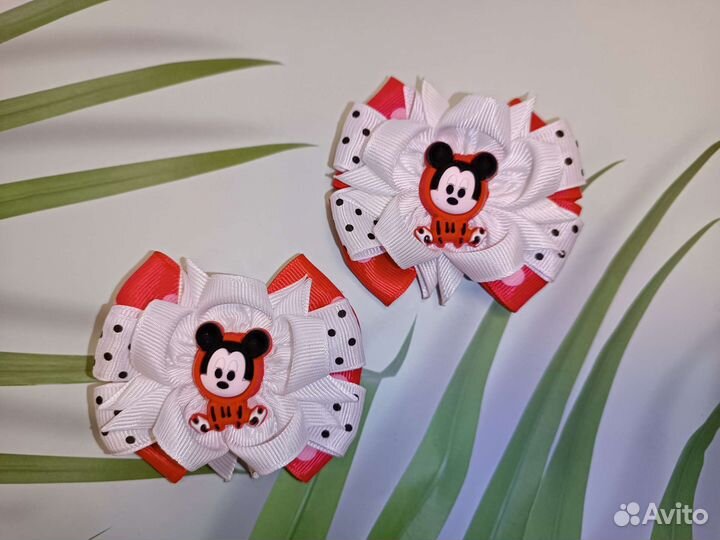 Бантики для волос ручной работы