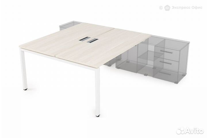 Стол-бенч на 2 рабочих места для крепления на тумб