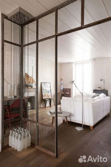 Межкомнатные лофт перегородки и двери