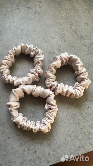 Набор резинок для волос из фуляра (шелк)