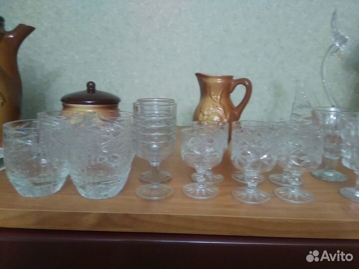 Бокалы фужеры рюмки