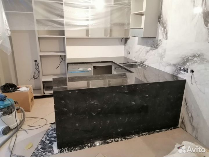 Столешница для кухни из искусственного камня