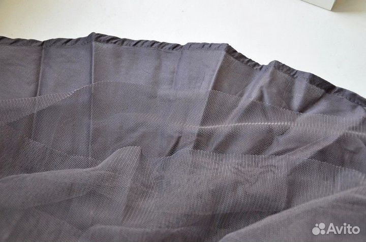 Юбки многослойные из фатина и кожзам