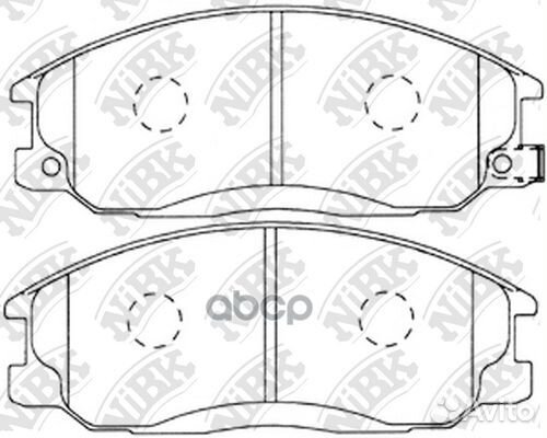Колодки тормозные дисковые перед PN0103 NiBK