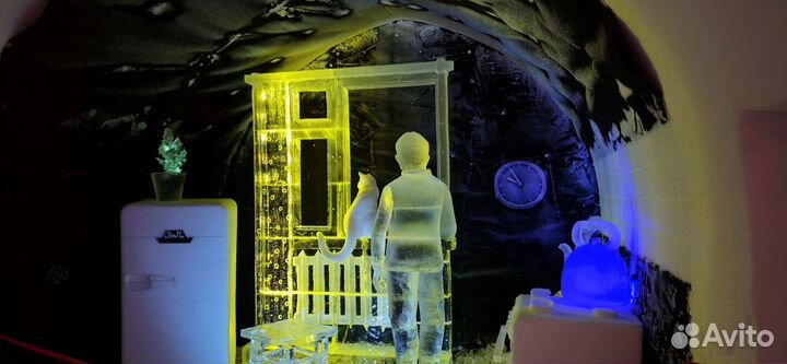 Снежная деревня, хибины