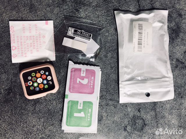 Чехол и защитное стекло на apple watch 38 mm