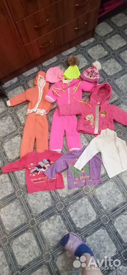 Пакет одежды для девочки от 1,5 до 2 лет