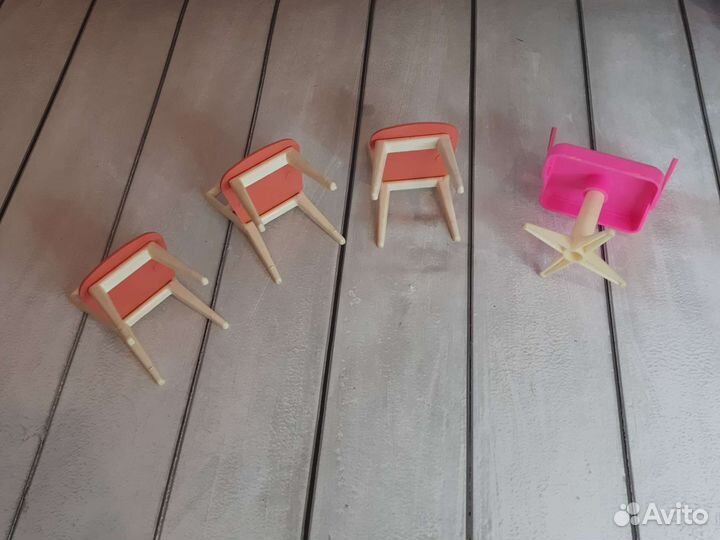 Мебель Барби 4 стула цена за все 90-х ретро