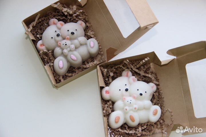 Мишки мыло ручной работы к 8 марта и не только