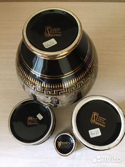 Ваза подсвечник пепельница Греция (лот)