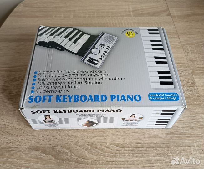 Гибкое пианино 61 клавиша