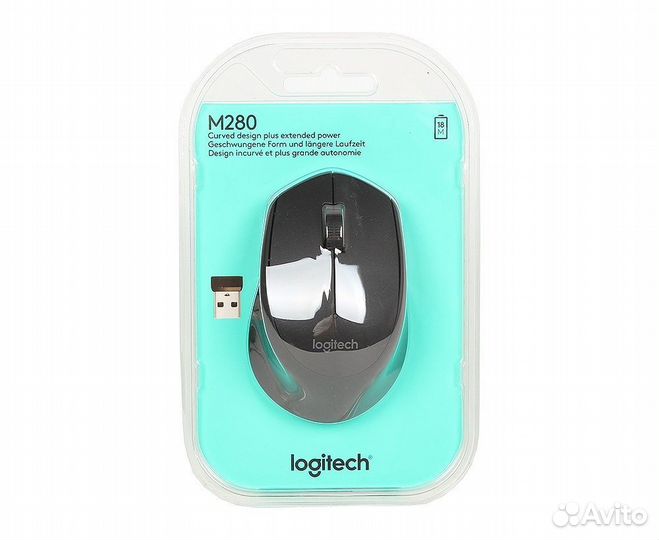 Беспроводная мышь Logitech M280 черный (910-004287