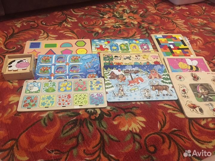 Продам пазлы и деревянные мозайки