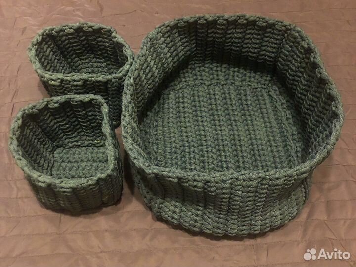 Корзинка вязанная
