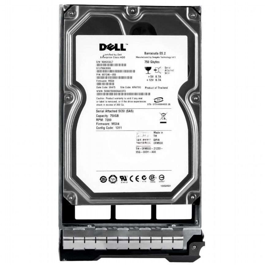 [0FM500] Жесткий Диск Dell 750gb Sas 3,5" Hdd 0fm500