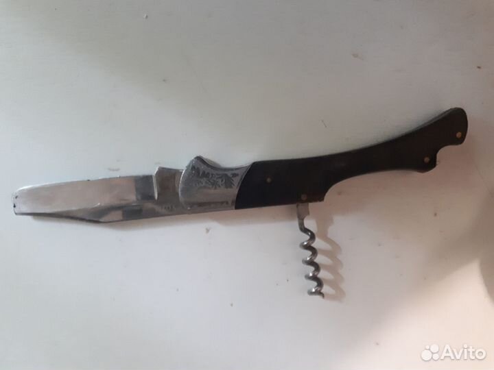 Нож складной со штопором
