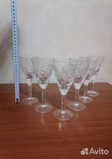Шикарные Хрустальные фужеры СССР Новые