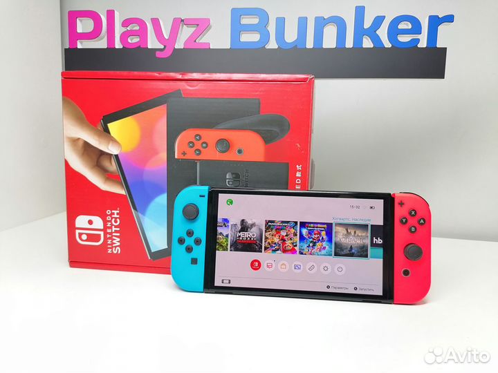 Новый Nintendo Switch Oled 192gb Прошит