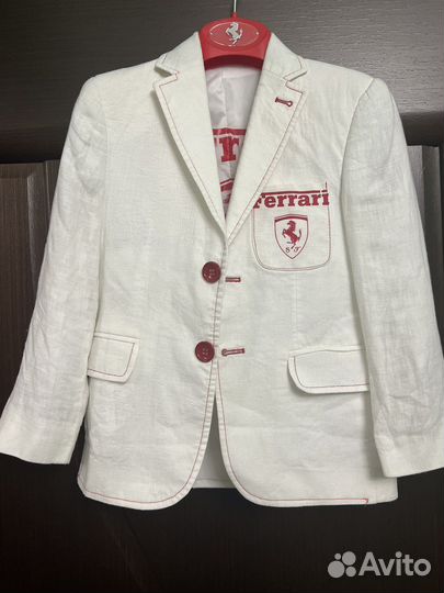 Льняной пиджак на мальчика 3-4 года