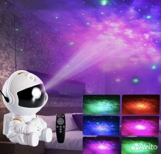 Ночник проектор звездного неба космонавт