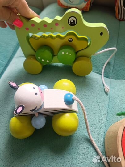 Деревянные и развивающие игрушки пакетом