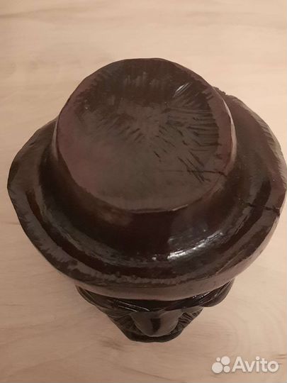 Скульптура Голова Гаучо железное дерево