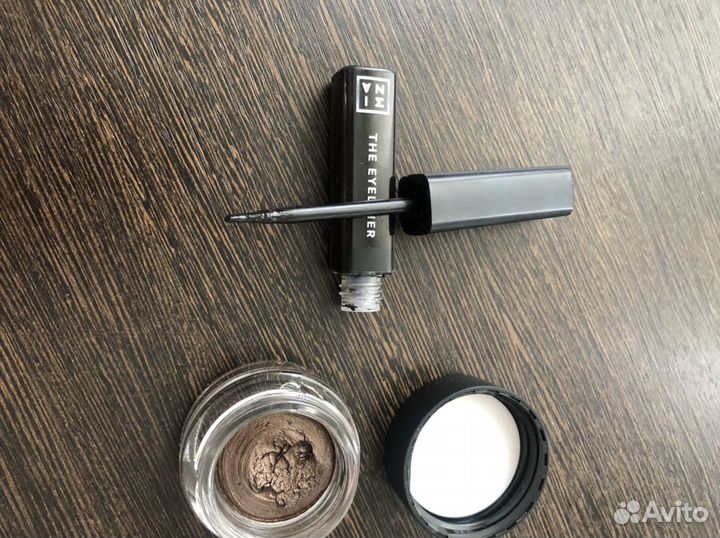 Подводка, жидкие тени мина