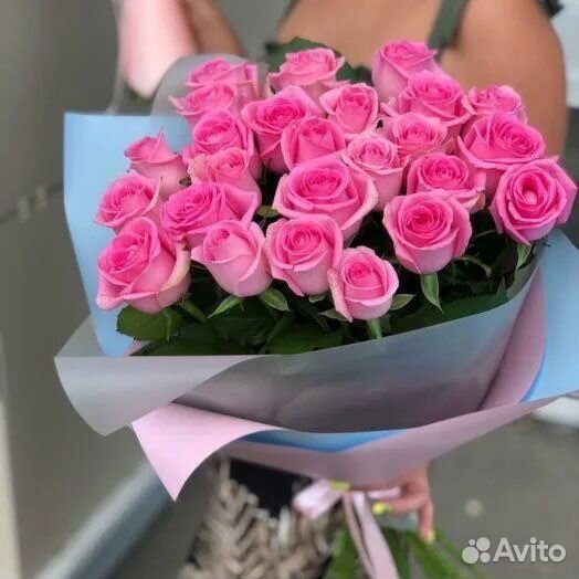 Букет из Розовой Розы 25шт с Доставкой