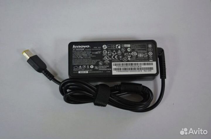 Lenovo прямоугольный разъем, 45W (20V, 2.25A)