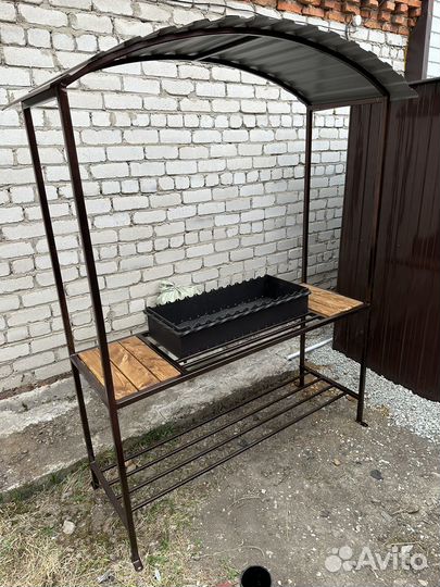 Мангальная зона под крышей, мангал лофт