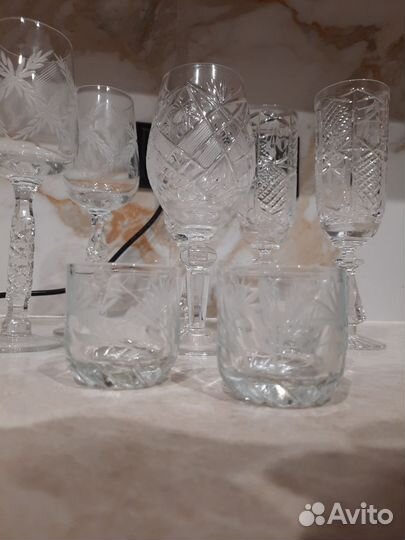 Хрустальные фужеры,бокалы,рюмки ССР