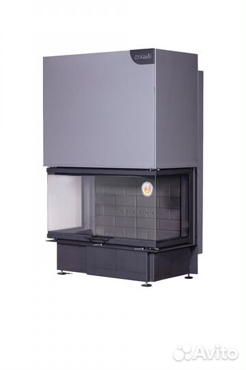 Камин Экокамин дельта 1000 KB три стекла черный ша