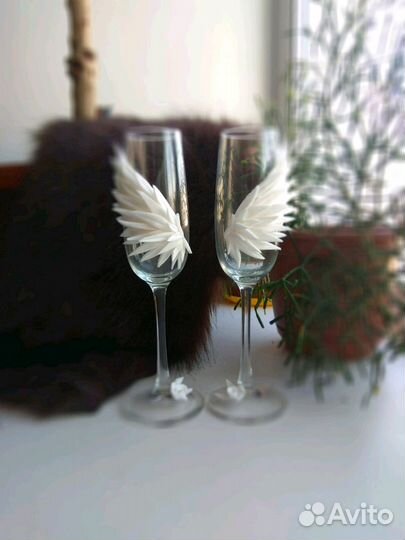 Бокалы для молодоженов на свадьбу