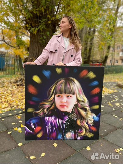 Фото на холсте, Картина на холсте, портрет по фото