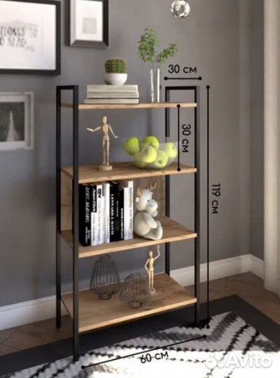 Стеллаж Лофт (60х30х119 см)