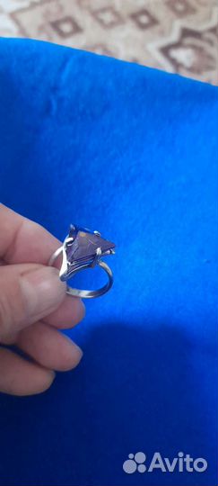 Кольцо серебро