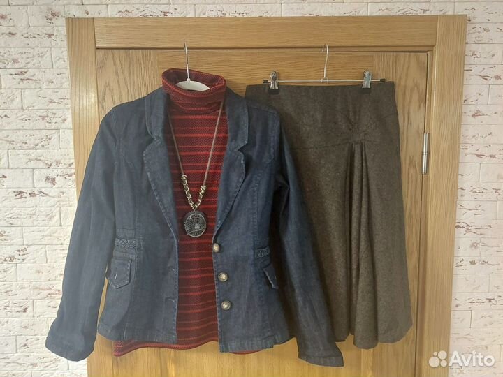 Водолазка трикотажная яркая в полоску Италия